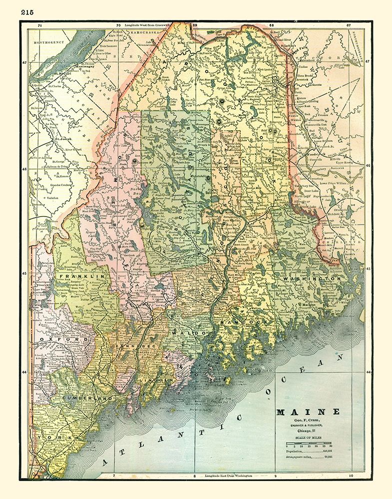 Maine - Johnson 1888