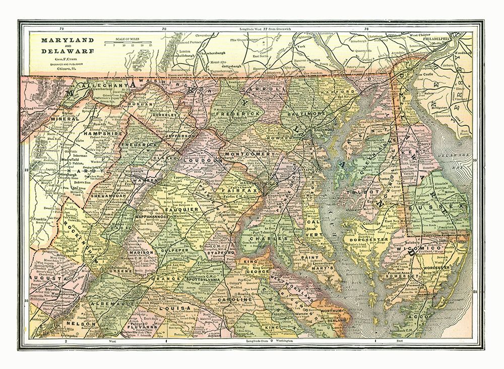 Maryland, Delaware - Johnson 1888