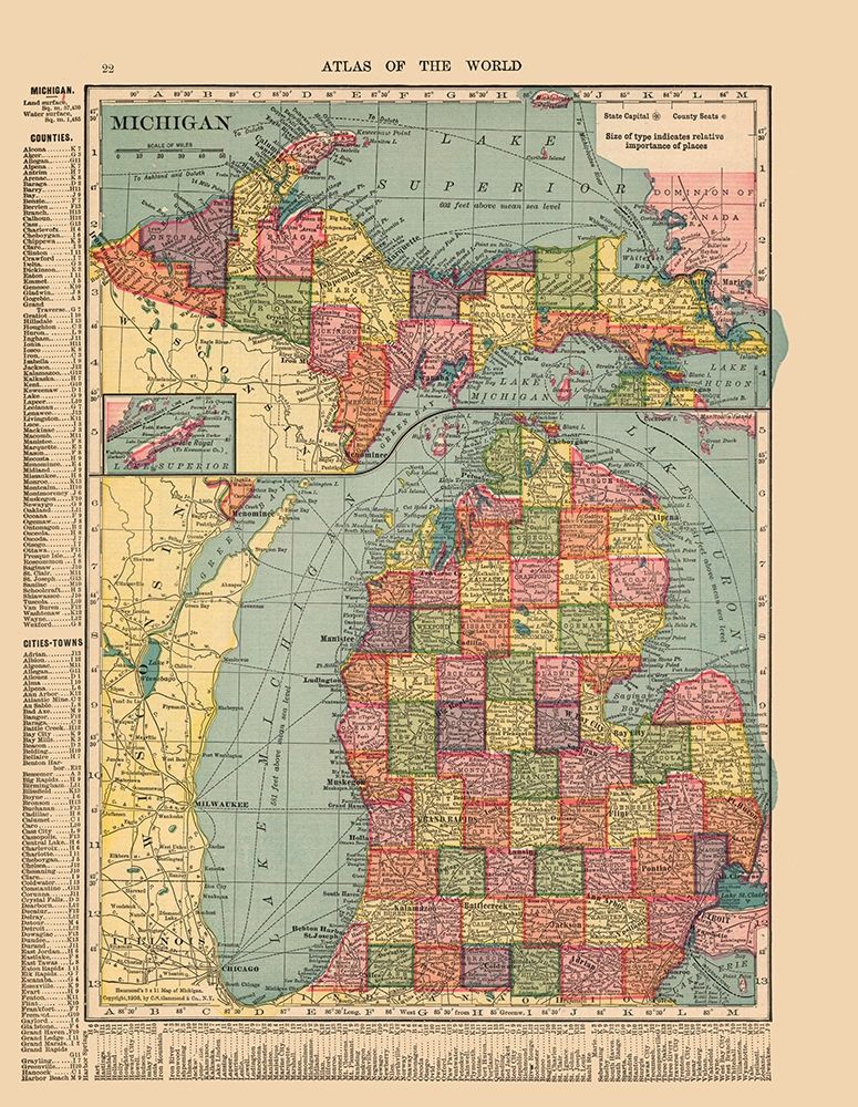 Michigan - Hammond 1910