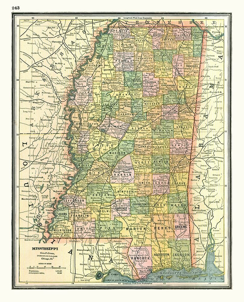 Mississippi - Johnson 1888