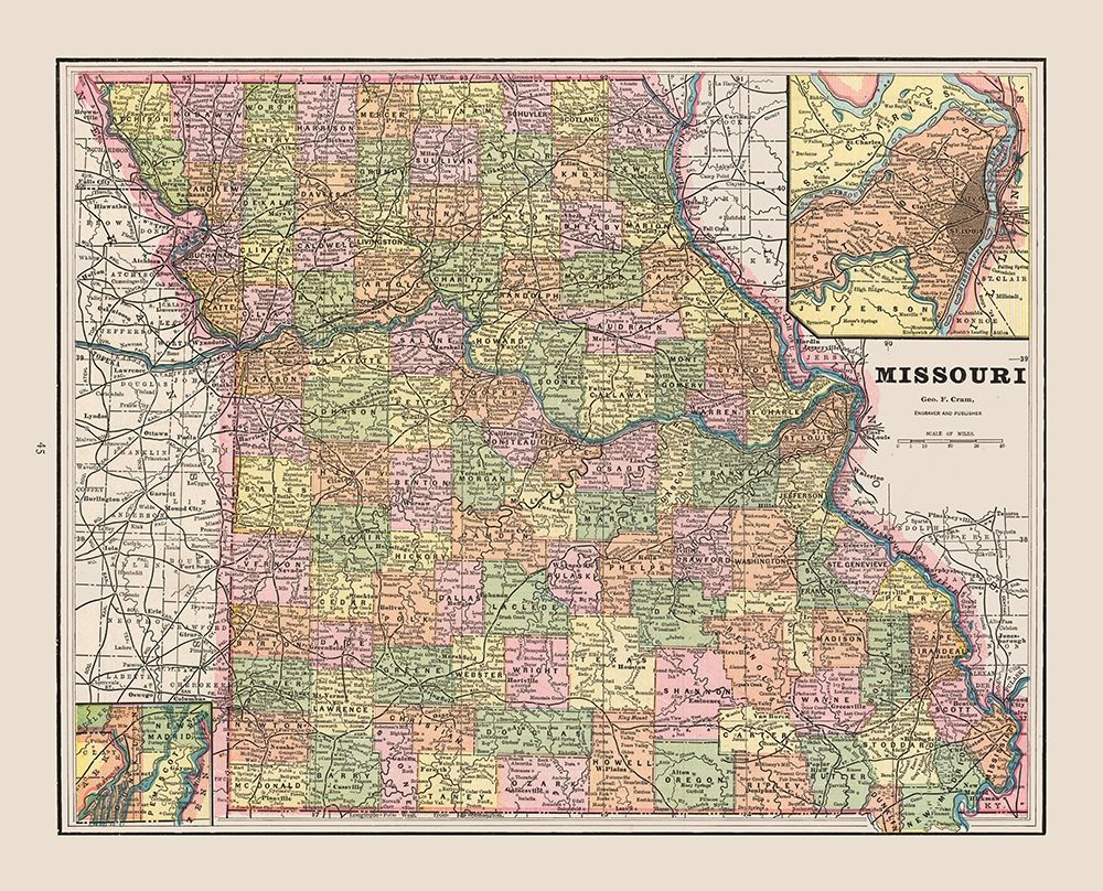 Missouri - Cram 1892