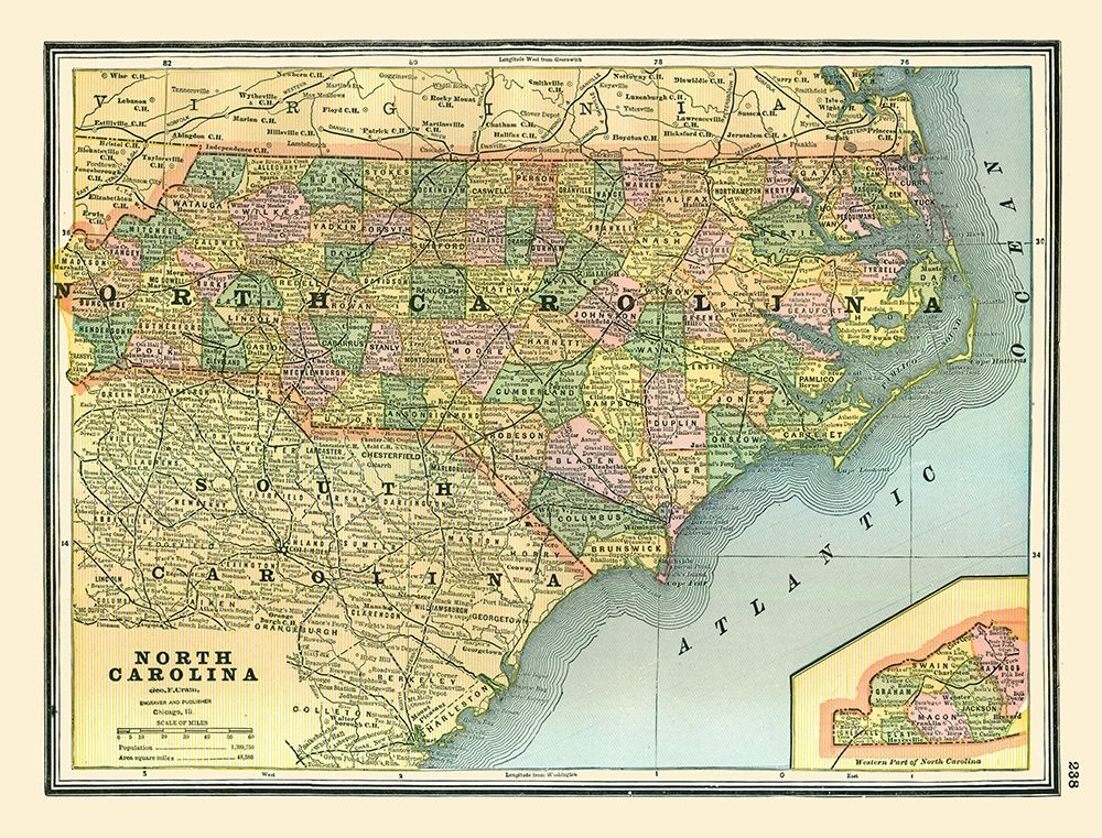 North Carolina - Johnson 1888