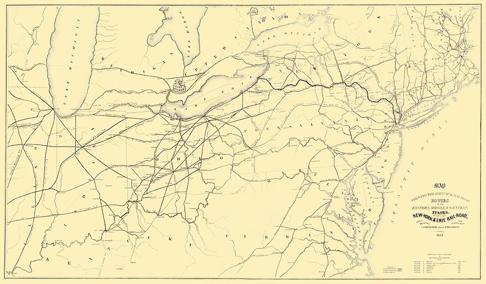 New York and Erie Railroad - 1853