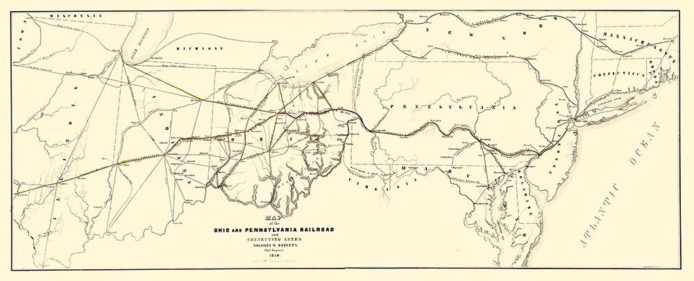 Ohio and Pennsylvania Railroad - Schuchman 1850