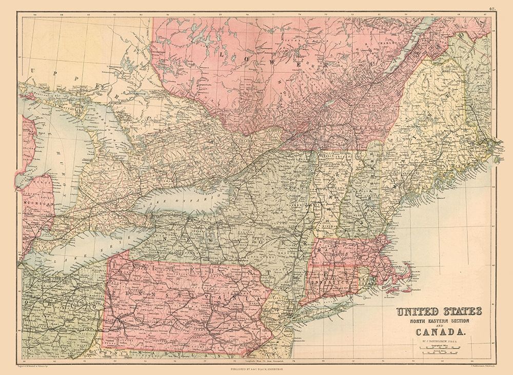 North Eastern US, Canada - Black 1867