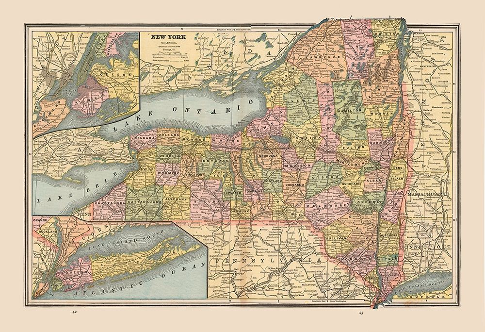 New York, United States - Cram 1888