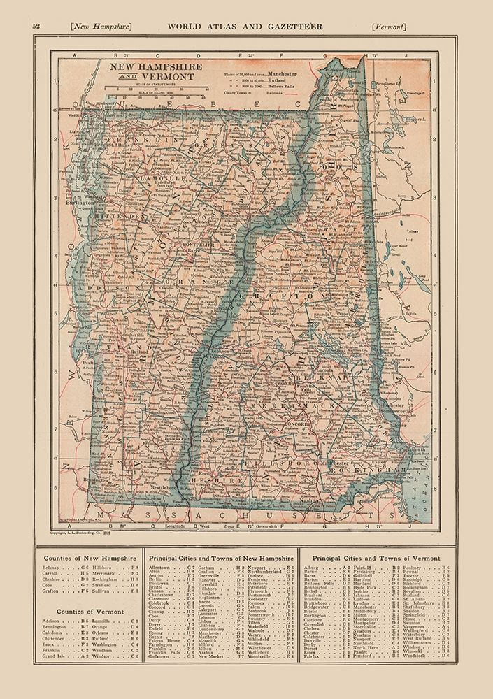 New Hampshire, Vermont - Reynold 1921