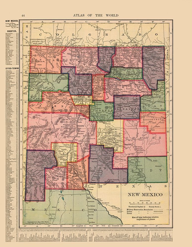 New Mexico - Hammond 1910