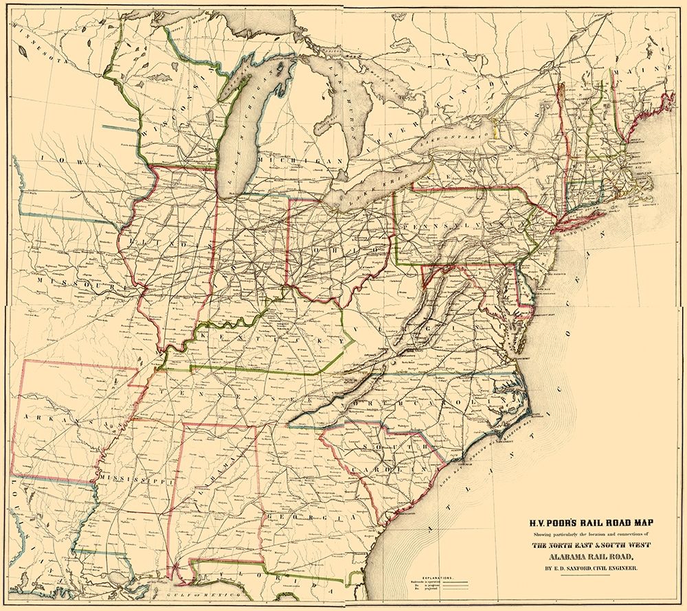 North East and South West Alabama 1854