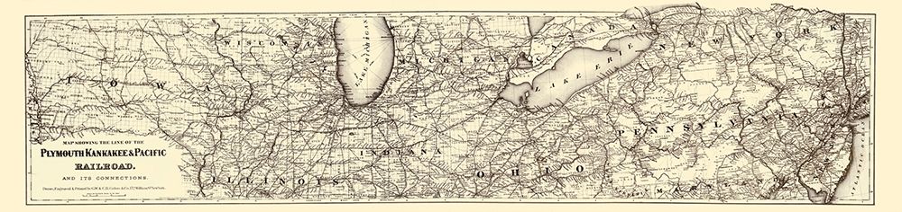 Plymouth Kankakee and Pacific Railroad 1871