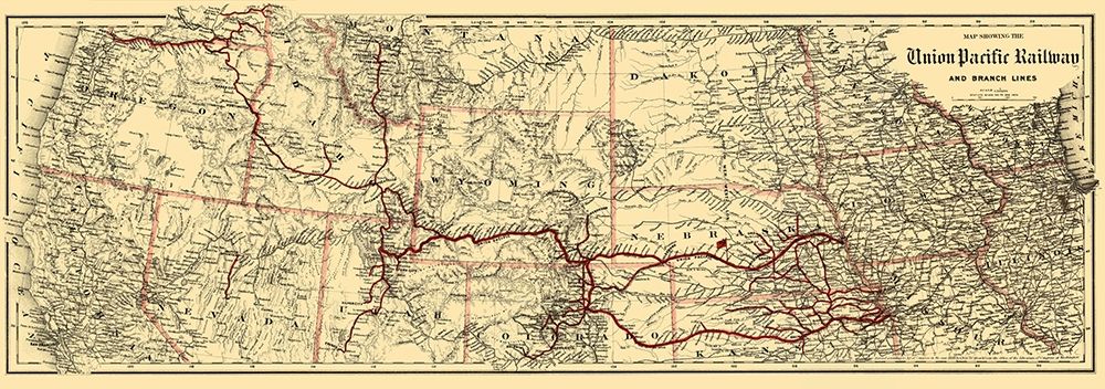 Union Pacific Railway - Colton 1888