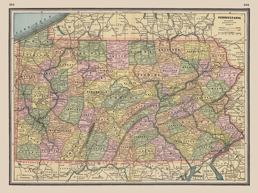 Pennsylvania - Johnson 1888