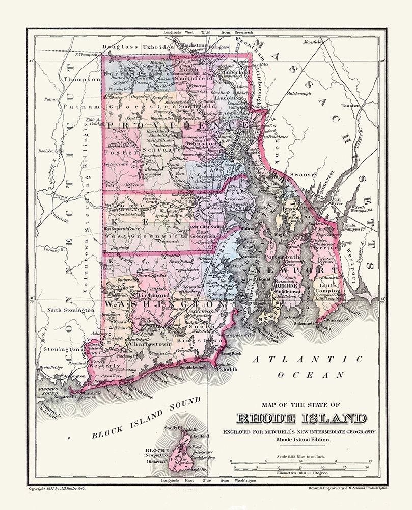 Rhode Island - Mitchell 1877