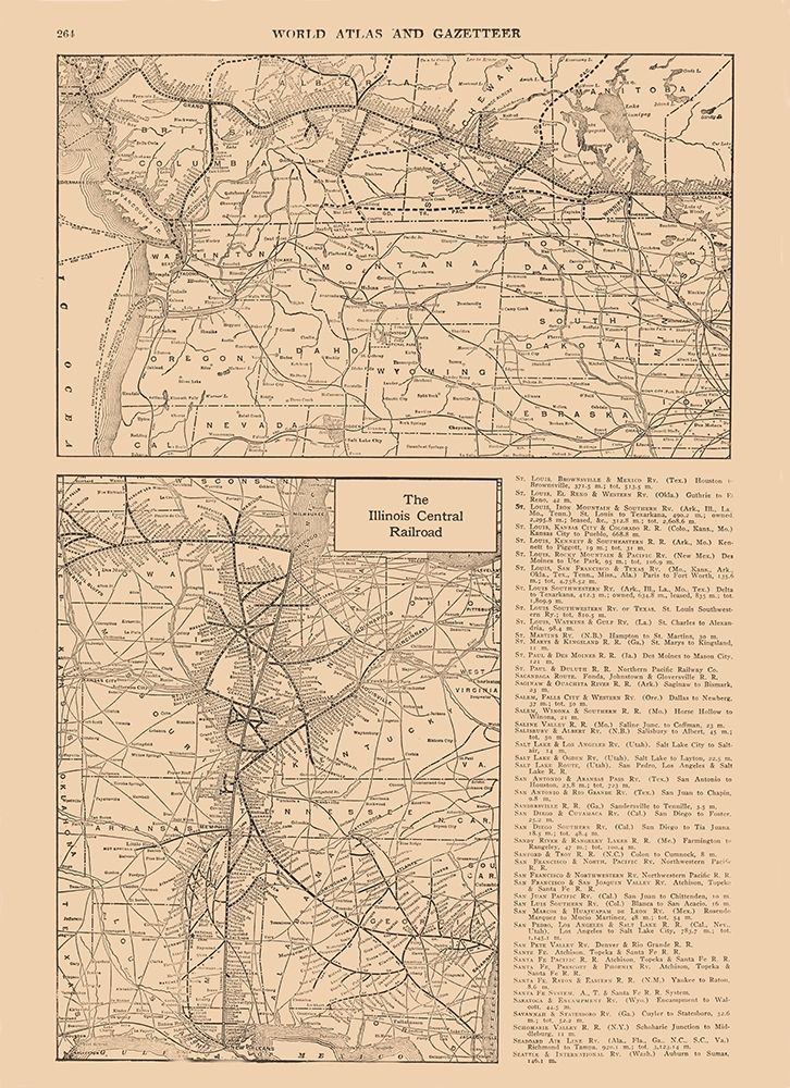 Illinois Central Railroad - Reynold 1921