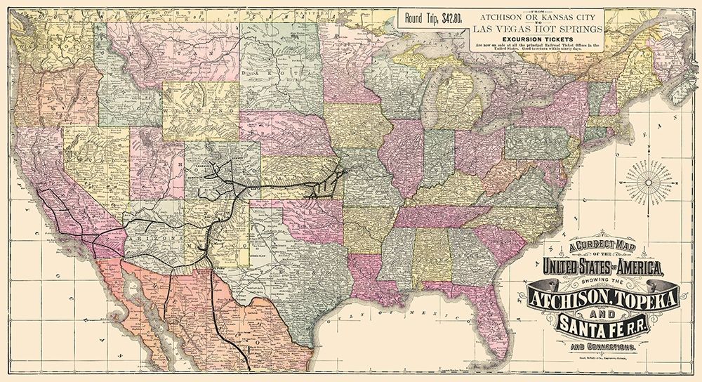 Atchison, Topeka and Santa Fe Railroad 1881