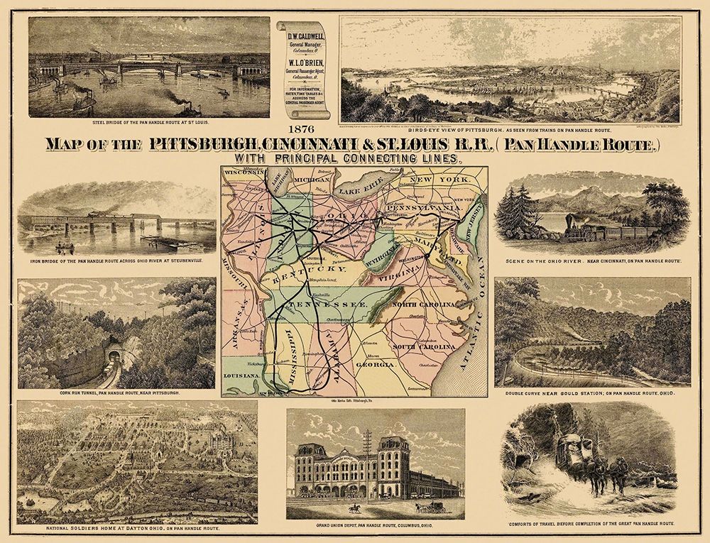Pittsburgh, Cincinnati and St. Louis RR - 1876
