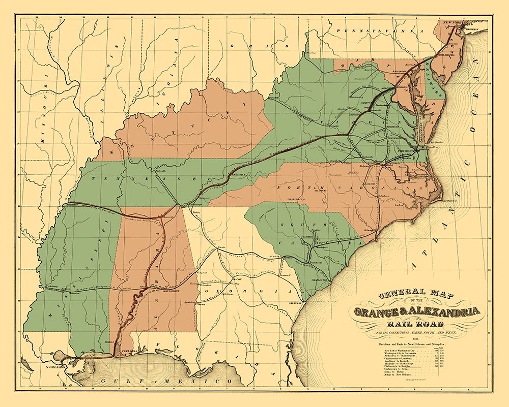 Orange and Alexandria Railroad - Ackerman 1851