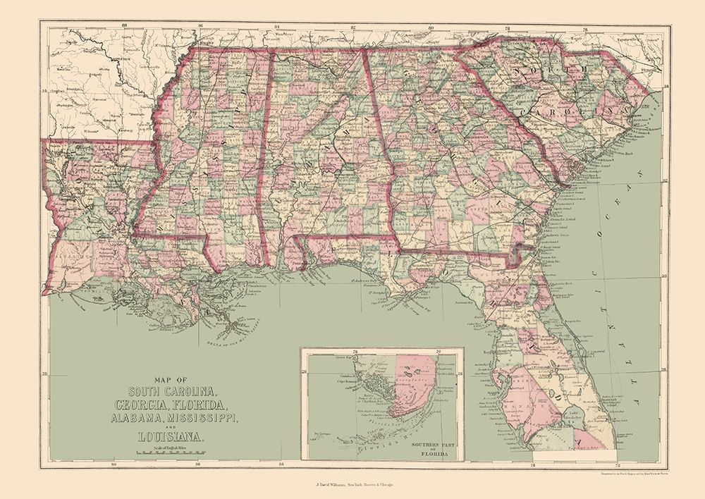 United States Southeastern - Williams 1873