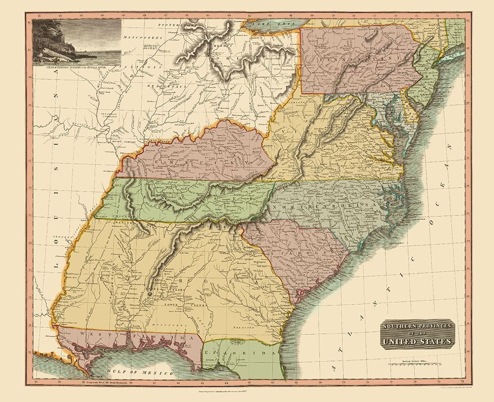 Southeastern United States - Thomson 1817