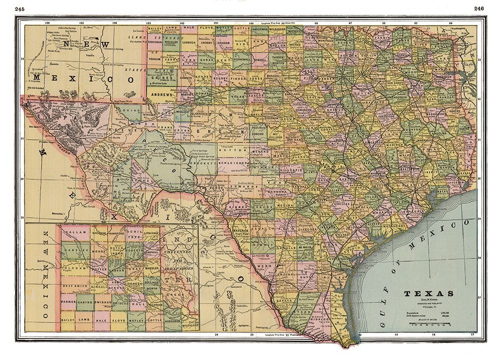 Texas - Johnson 1888