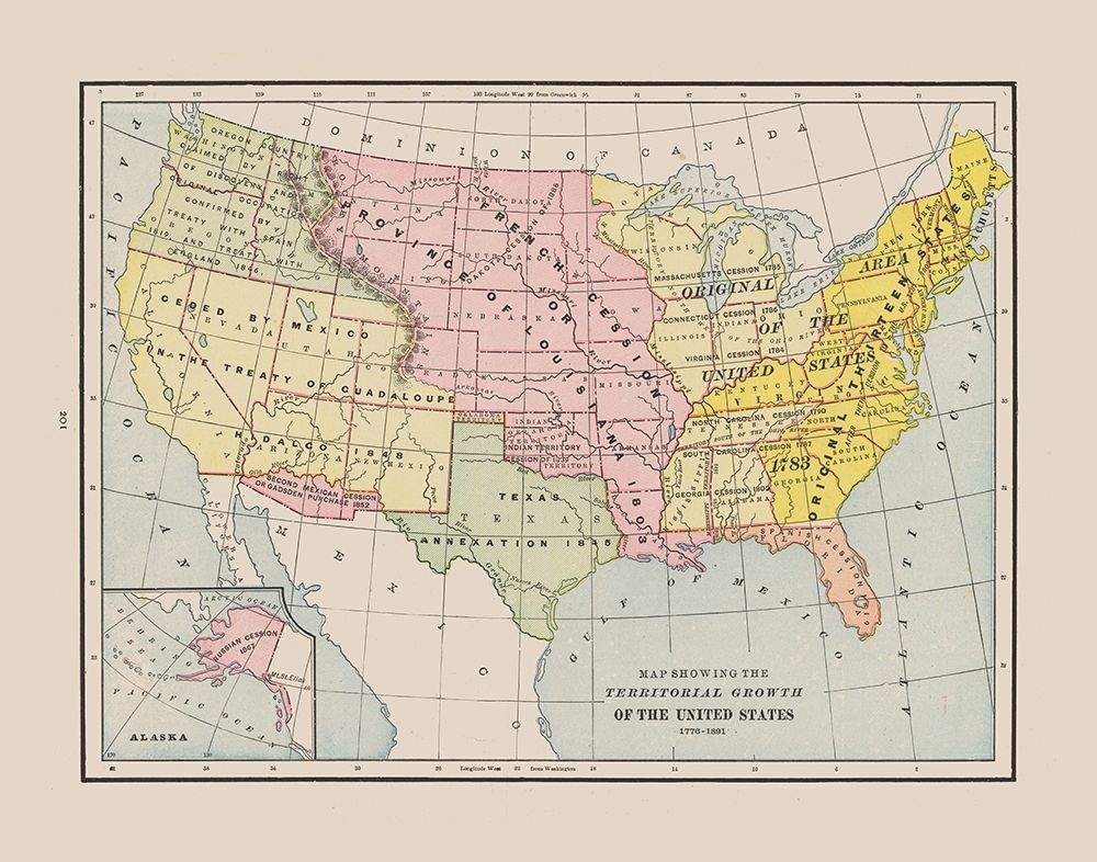 Territorial Growth - Cram 1892