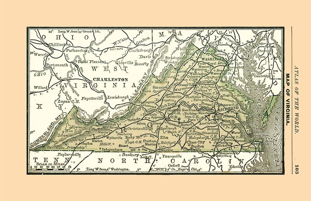 Virginia - Alden 1886