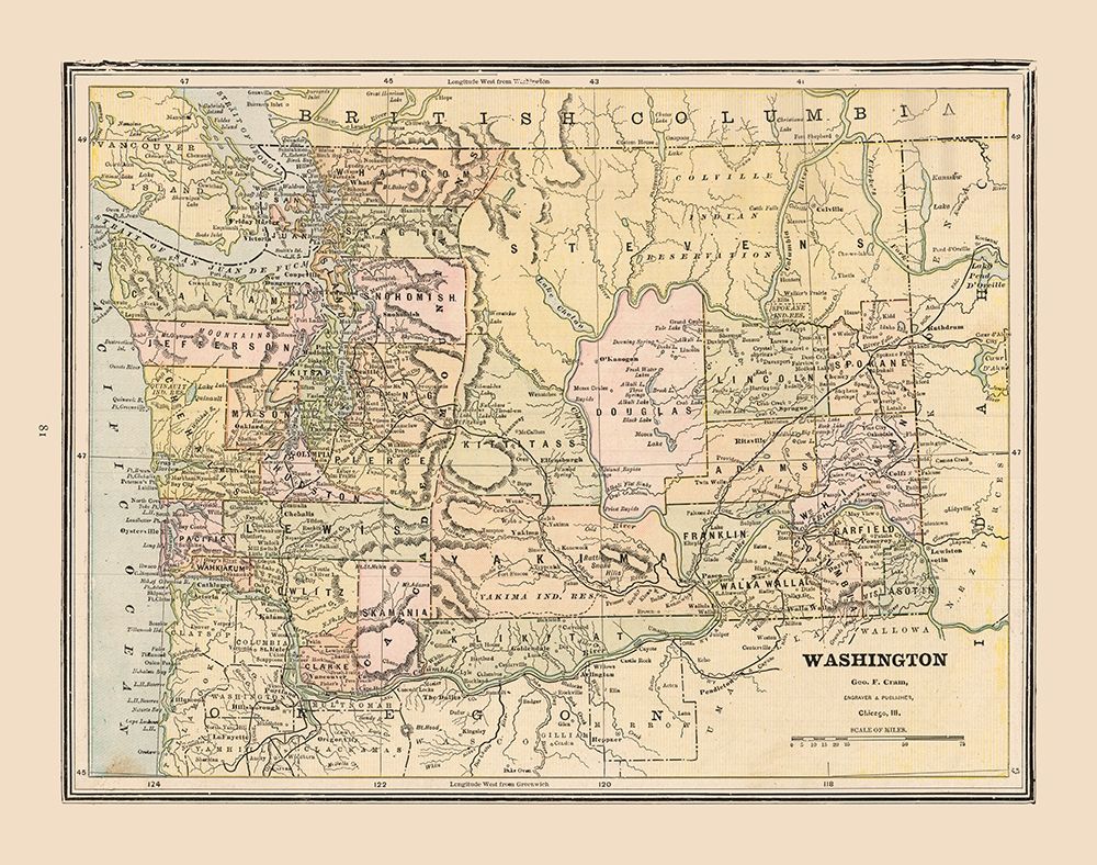 Washington, United States - Cram 1888