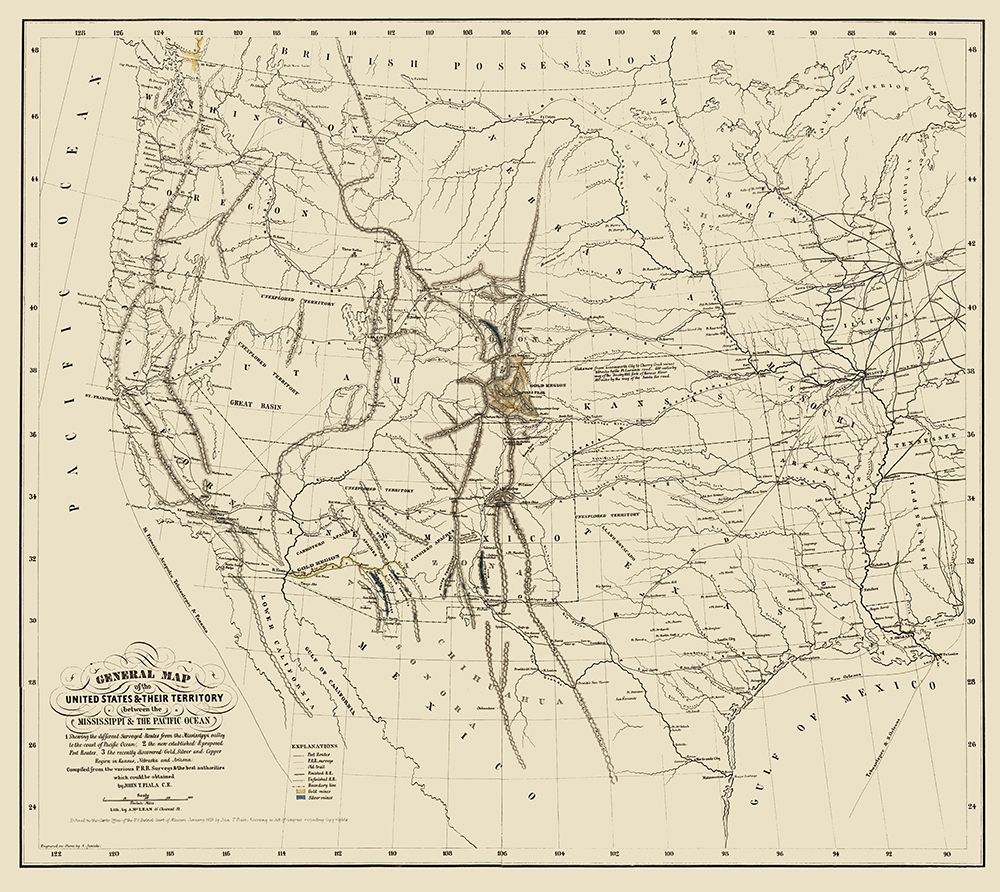 United States and Territories West of Mississippi