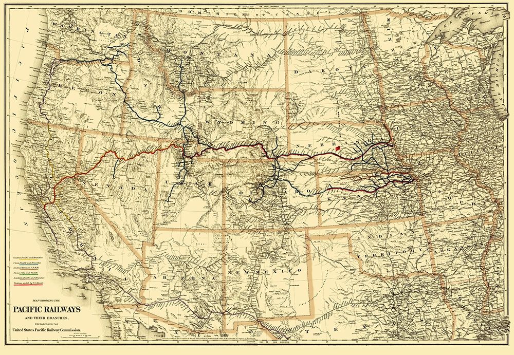 Pacific Railways - Colton 1887