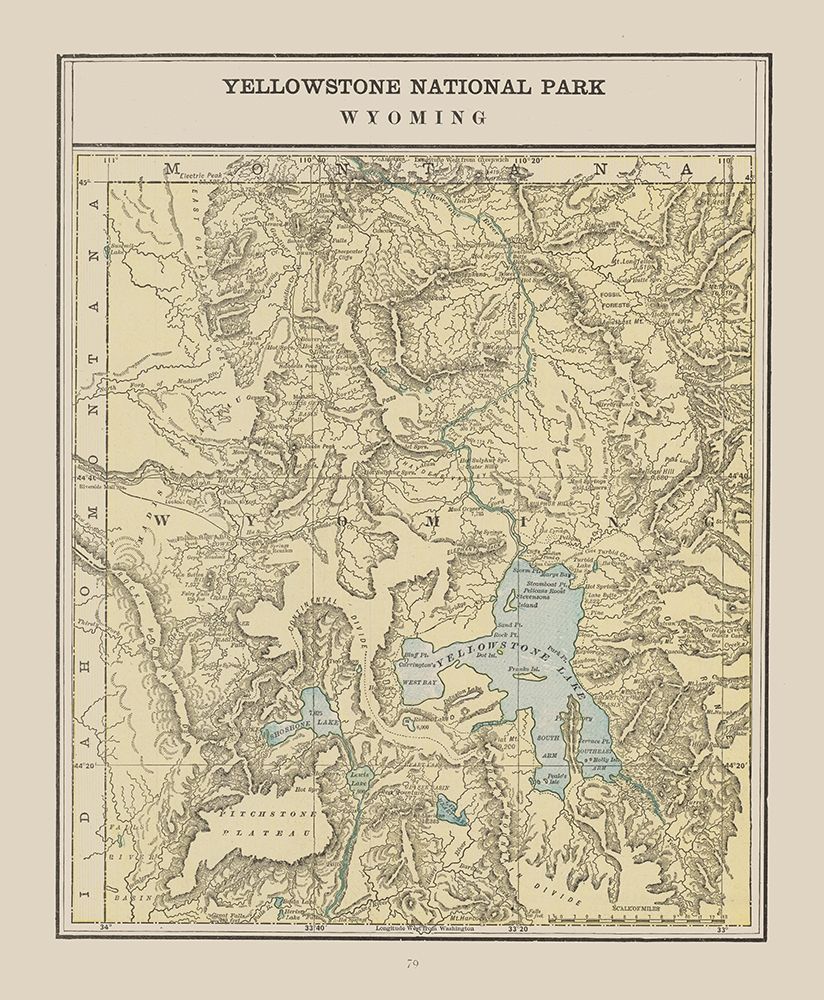 Yellowstone Park - Cram 1892
