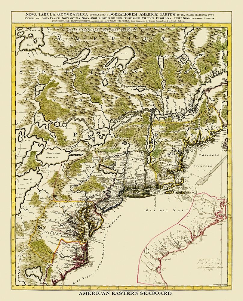 American Eastern Seaboard - 1730