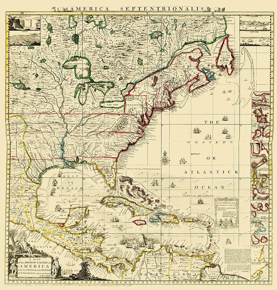 Amerique Septentrionale - Popple 1733