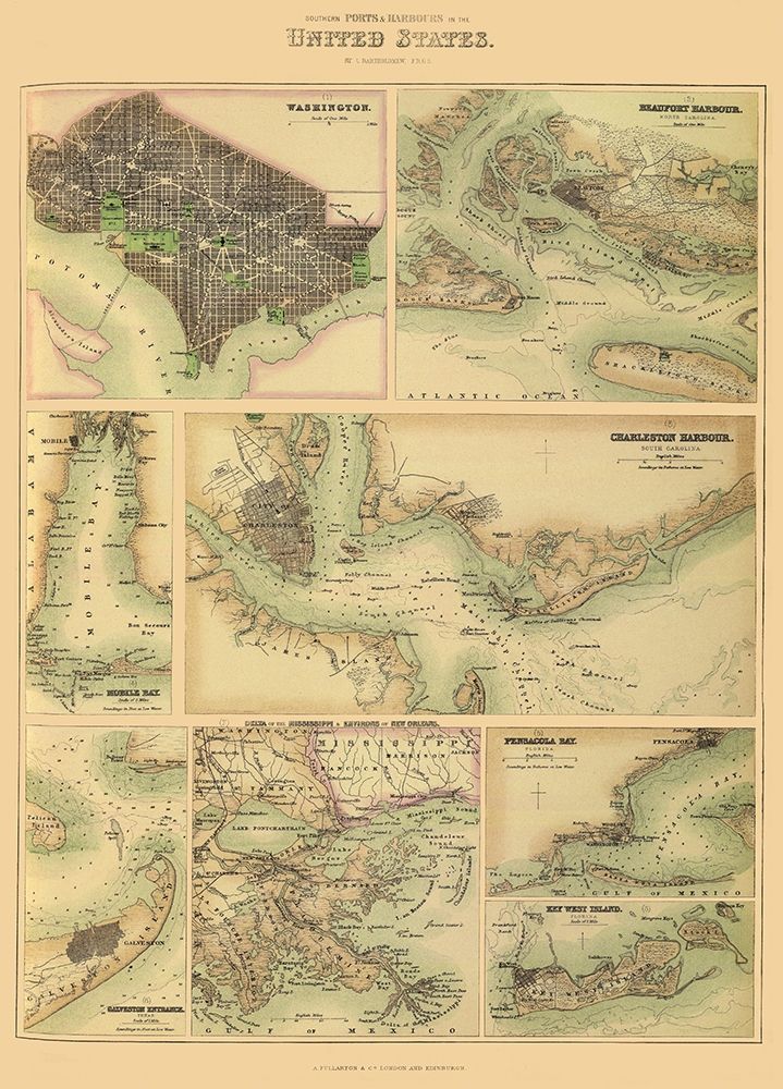 Southern Ports and Harbours In United States 1872
