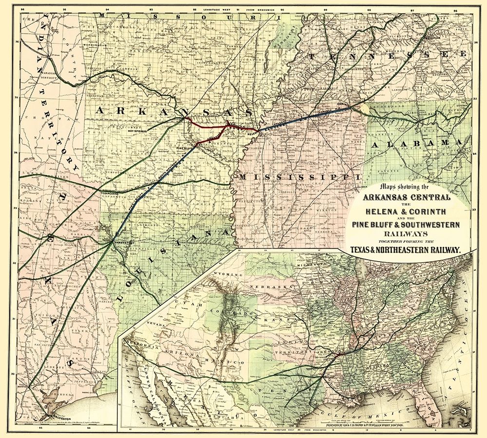 Texas and Northeastern Railway - Colton 1872