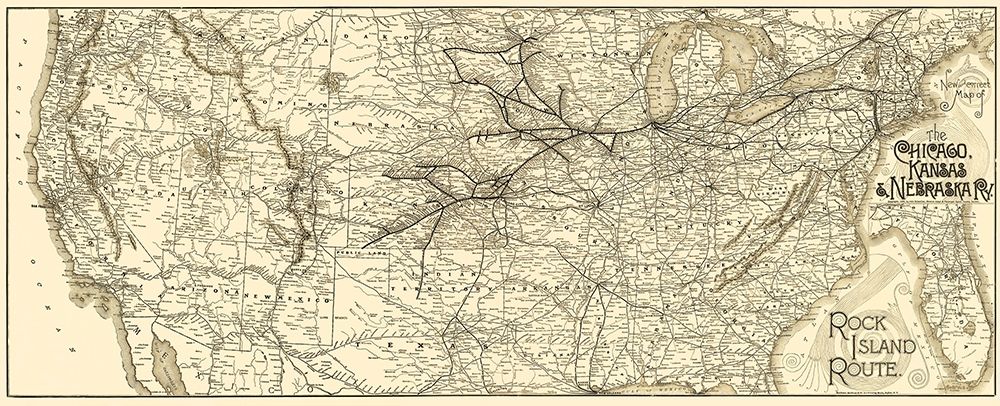 Chicago, Kansas and Nebraska Railroad 1888