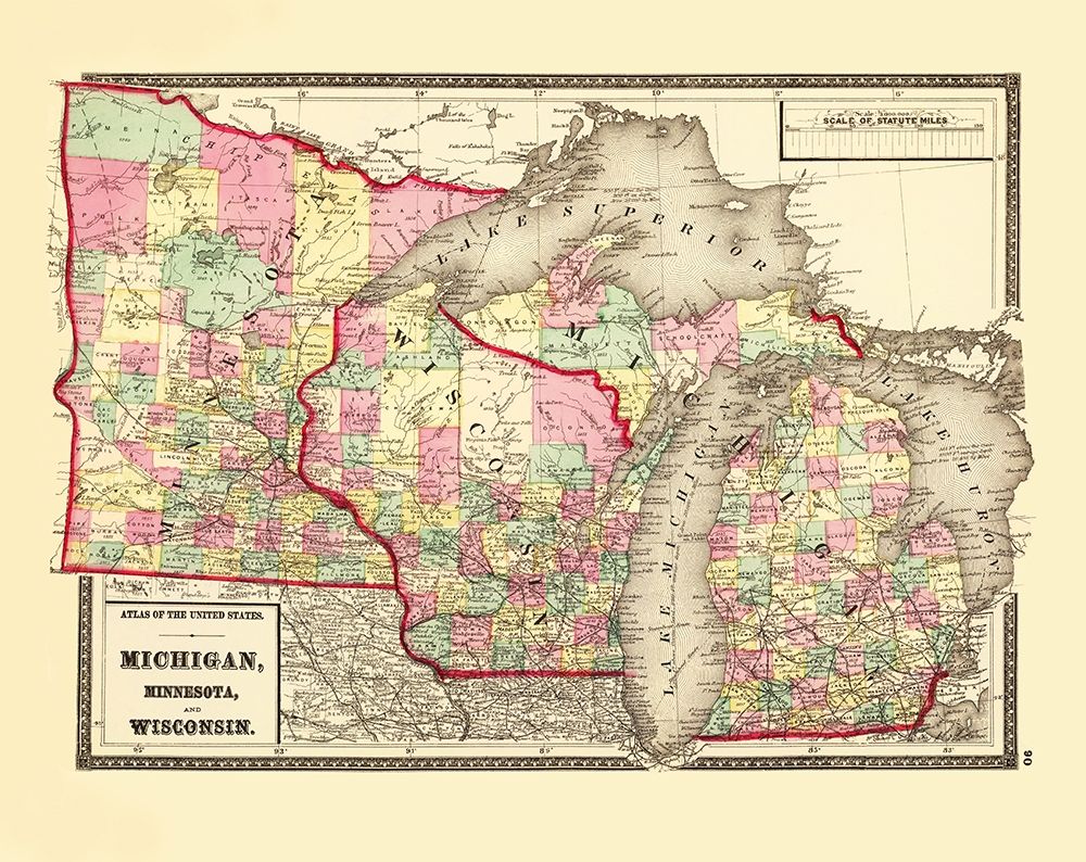 Michigan, Minnesota , Wisconsin - Baltimore 1873