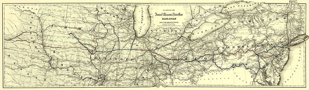 Iowa and Missouri State Line Railroad 1868