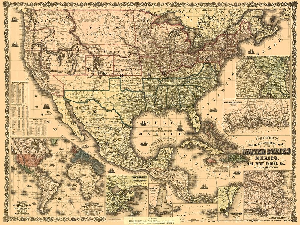 Railroads and Military, US, Mexico, West Indies