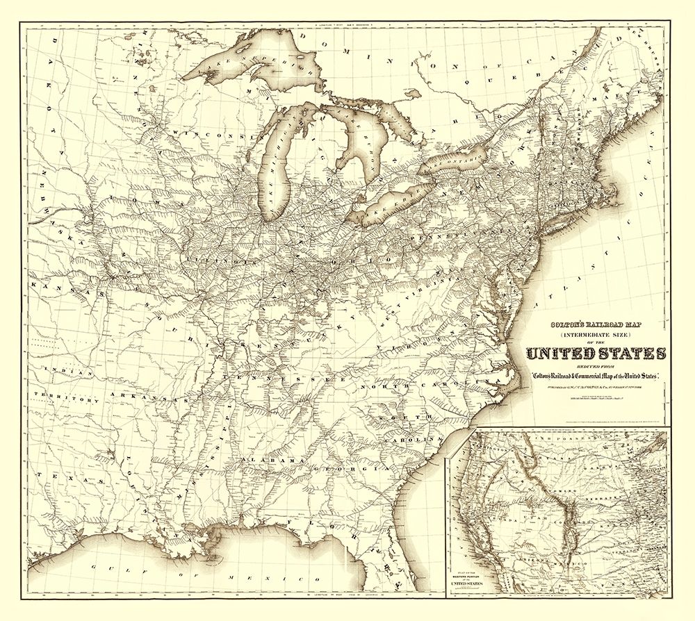 United States Railroads - Colton 1870
