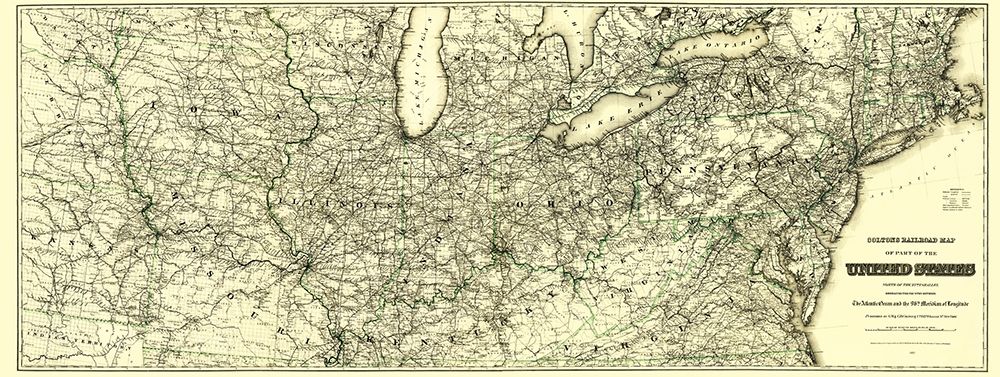 United States Railroads, North of 37th Parallel