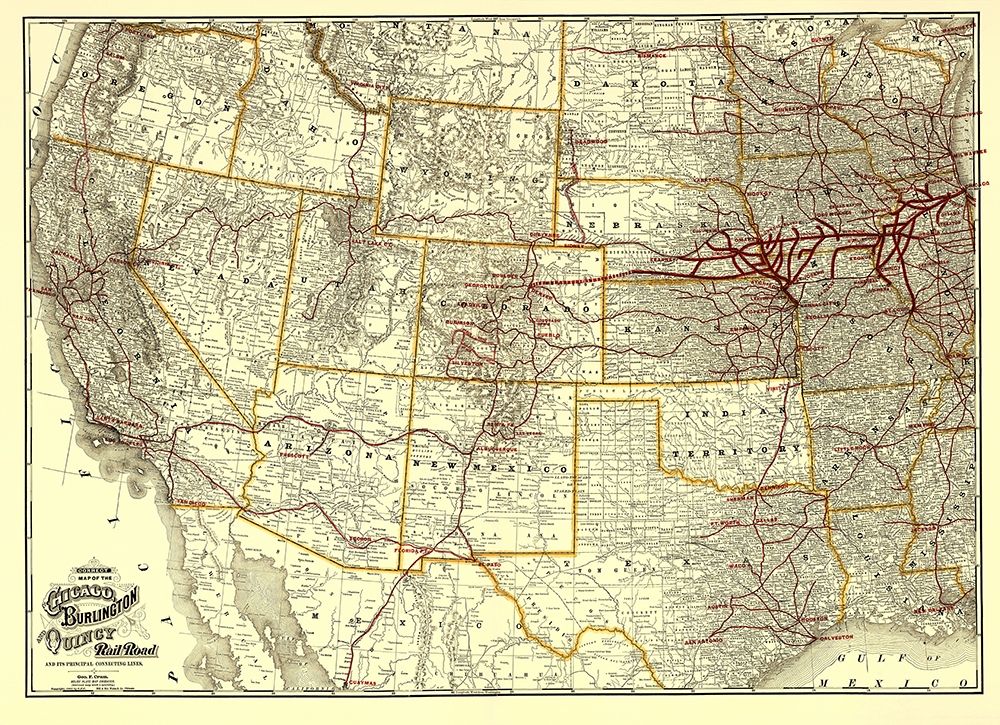 Chicago, Burlington and Quincy Railroad 1881