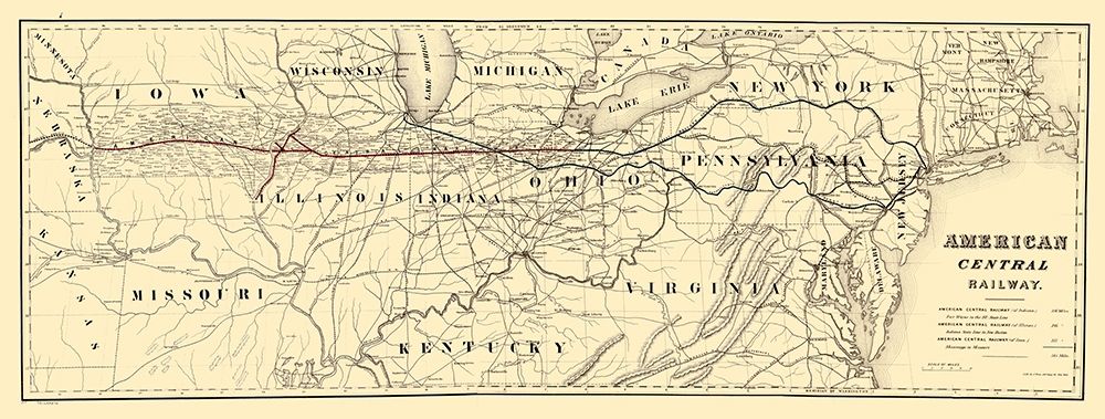 American Central Railway - Bien 1886
