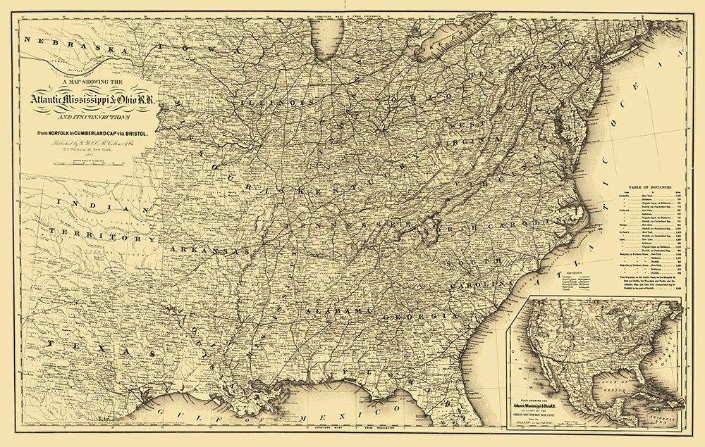 Atlantic, Mississippi and Ohio Railroad 1867