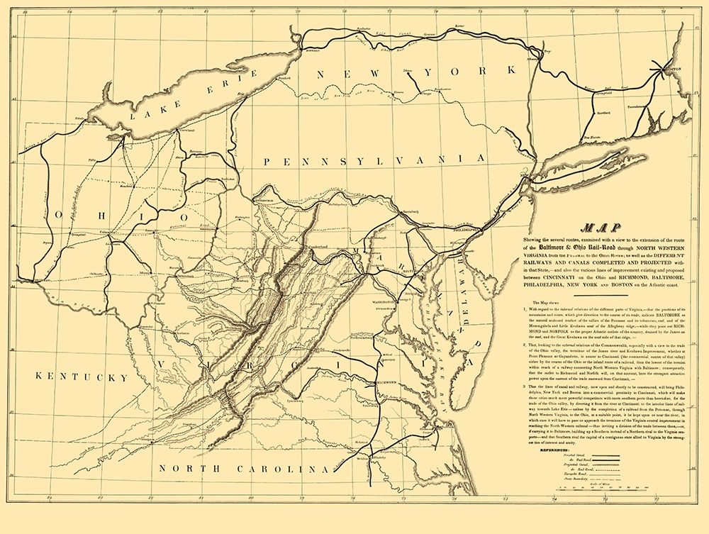 Baltimore and Ohio Railroad - Colton 1840