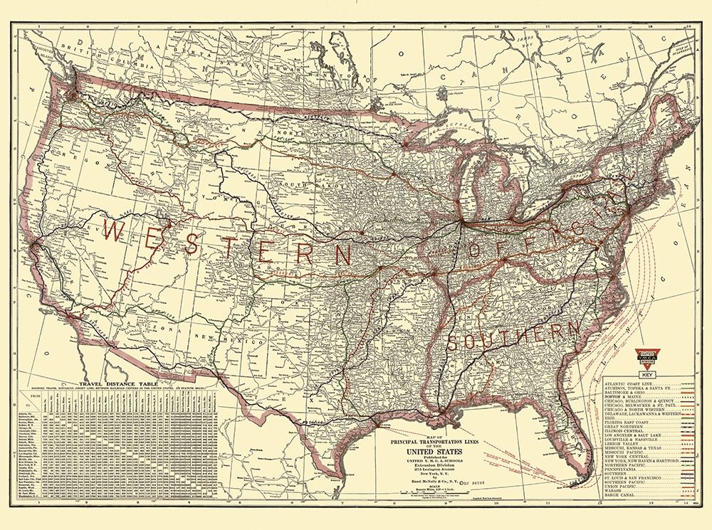 United States Transportation Lines 1921