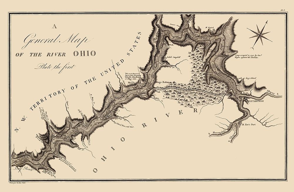 Ohio River - Collot 1796
