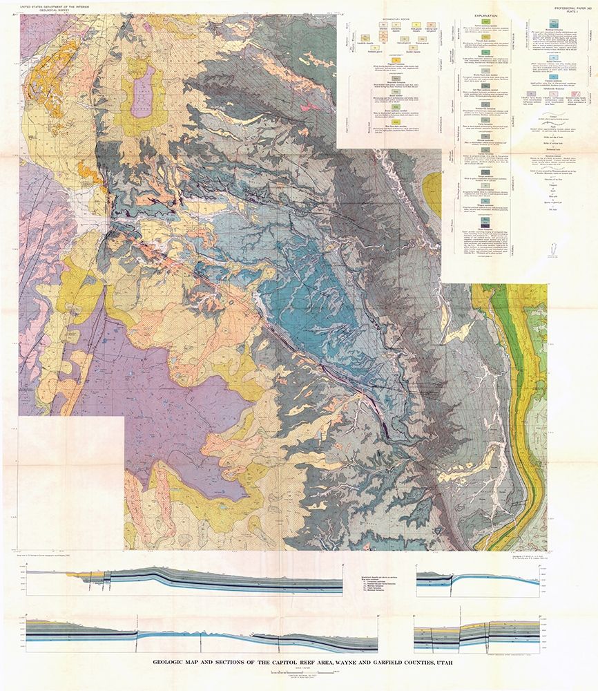 Captiol Reef Wayne Garfield Counties Utah