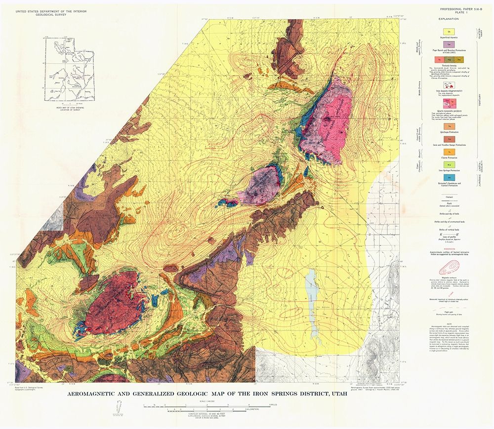 Iron Springs District Utah - USGS 1944