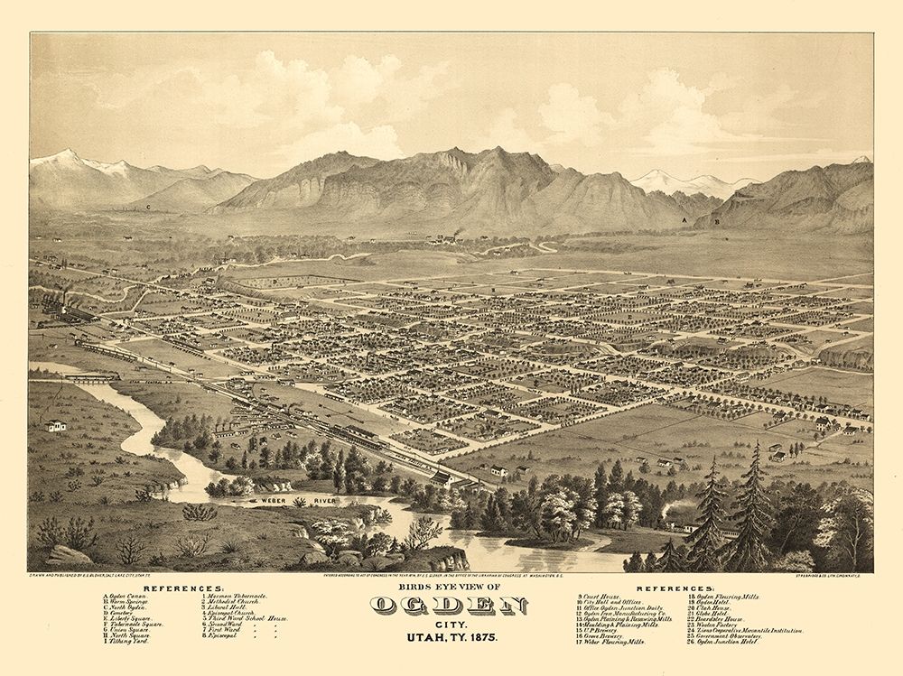 Ogden Utah - Glover 1875