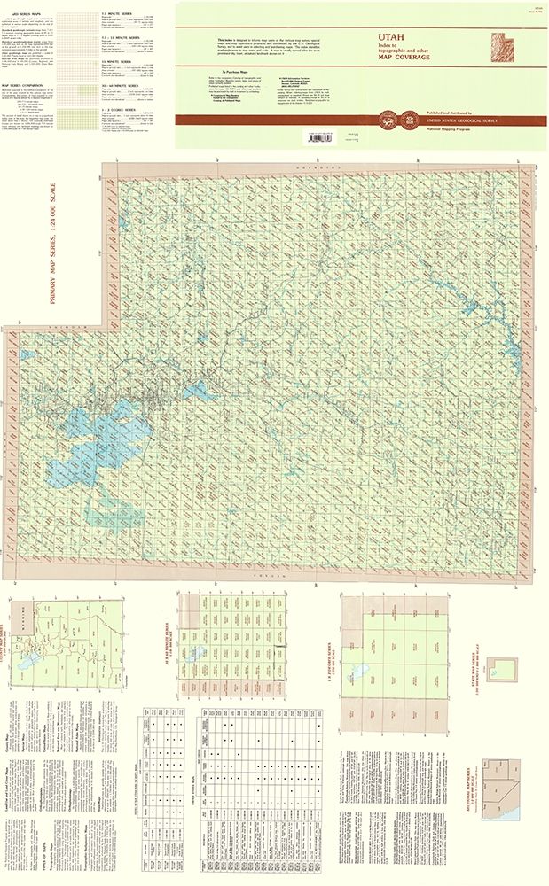Utah Utah Index Quad - USGS 1996